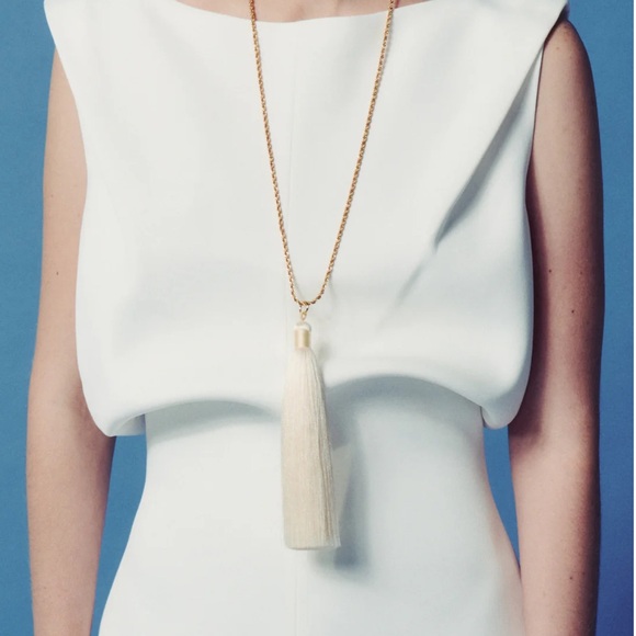 Mademoiselle Jules Ivory Dusk Necklace Gold